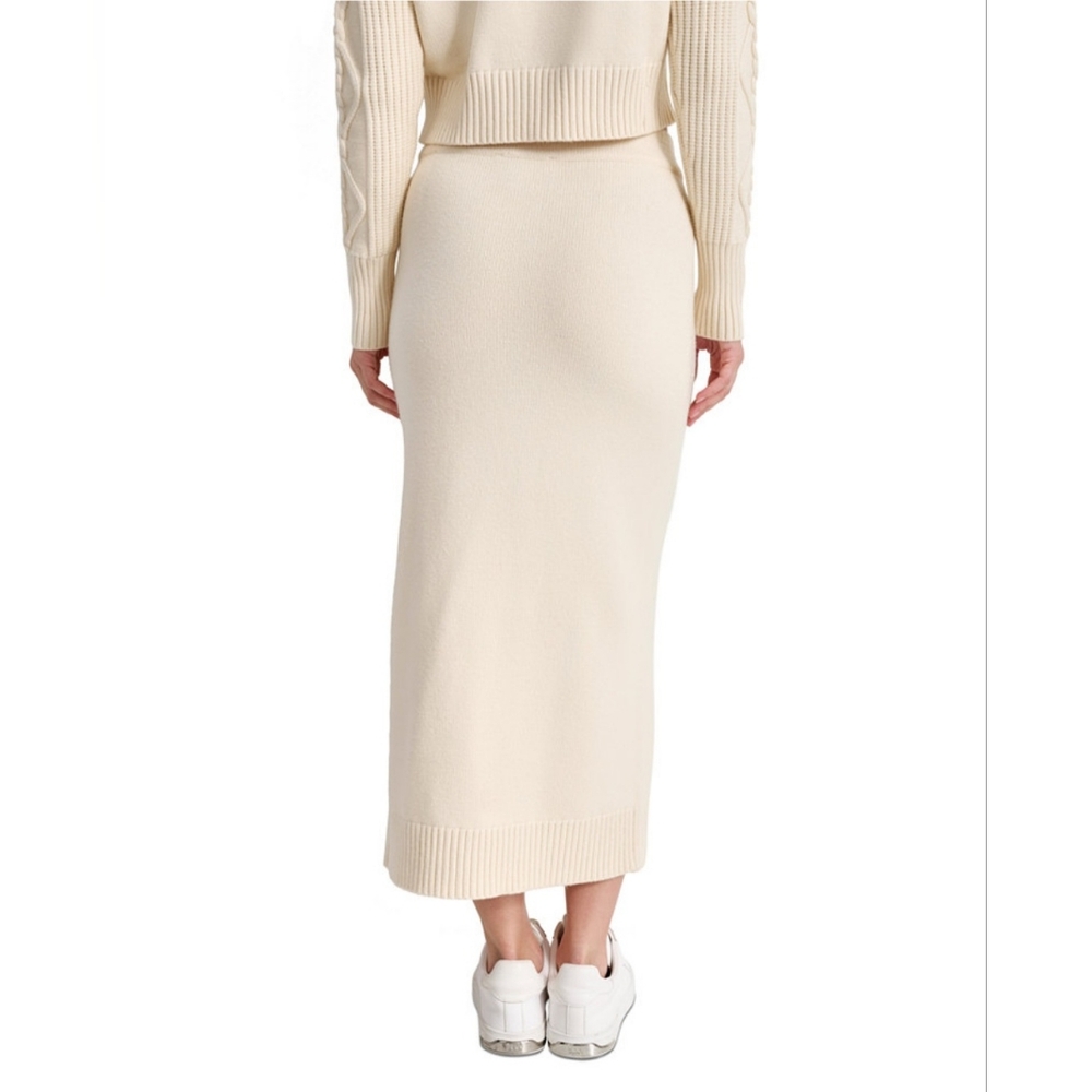 DKNY WOMEN'S CABLE KNIT SWEATER MIDI SKIRT SIZE LARGE NWT - Picture 5 of 5